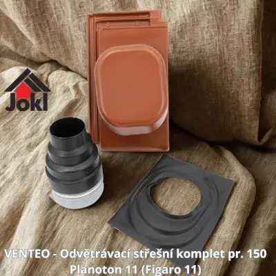 VENTEO - Odvětrávací střešní komplet pr. 150 mm, Planoton 11 (Figaro 11). Vše pro střechu, Jokl.